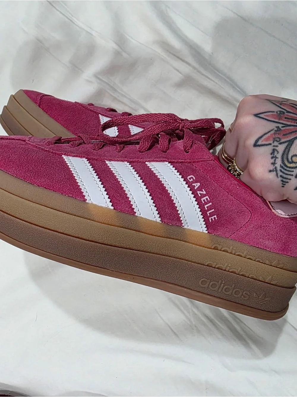 🩷Adidas Gazelle Bold Suede Edition